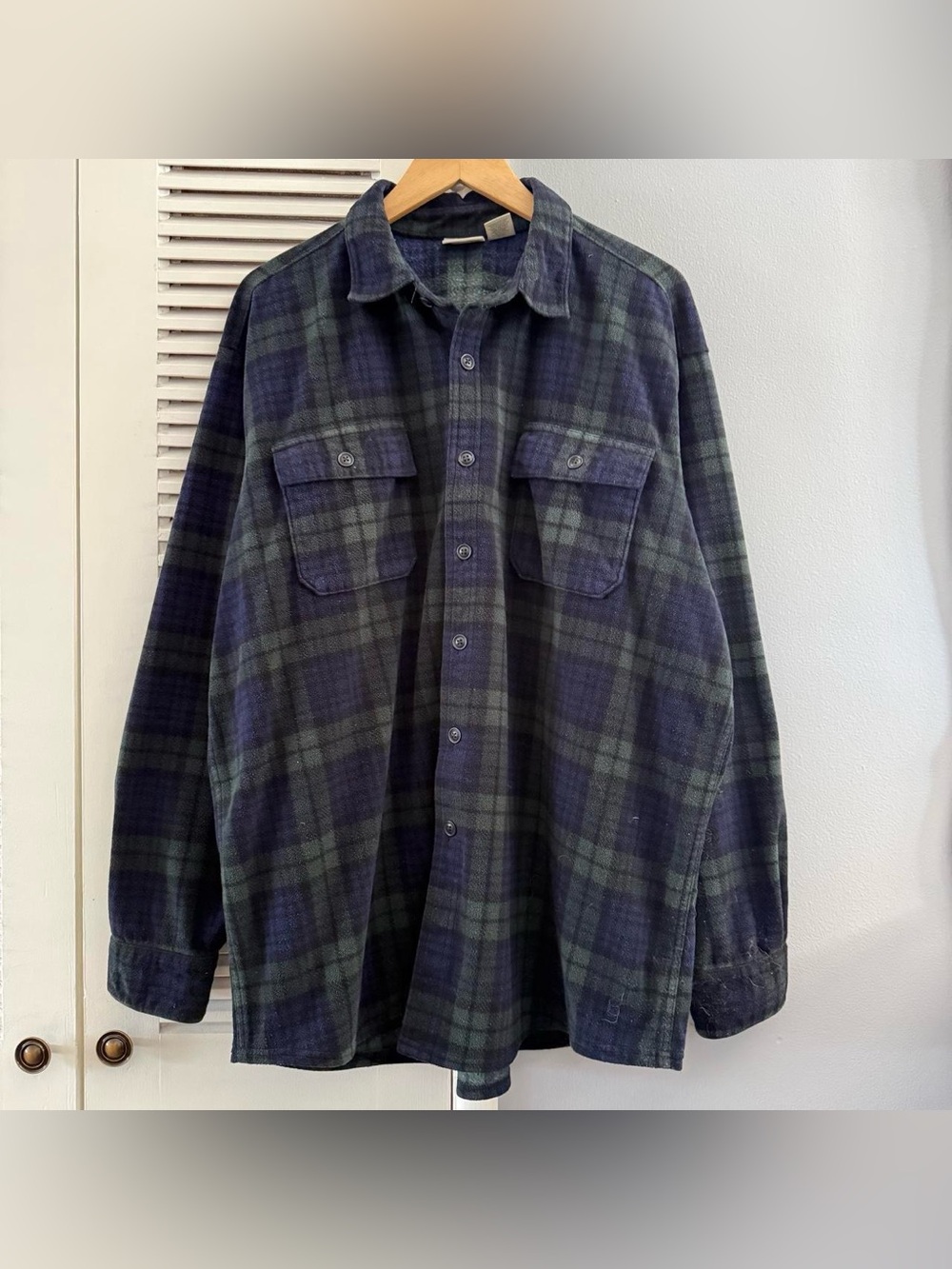 Vintage LL BEAN Flannel Long Sleeve Shirt Size XL